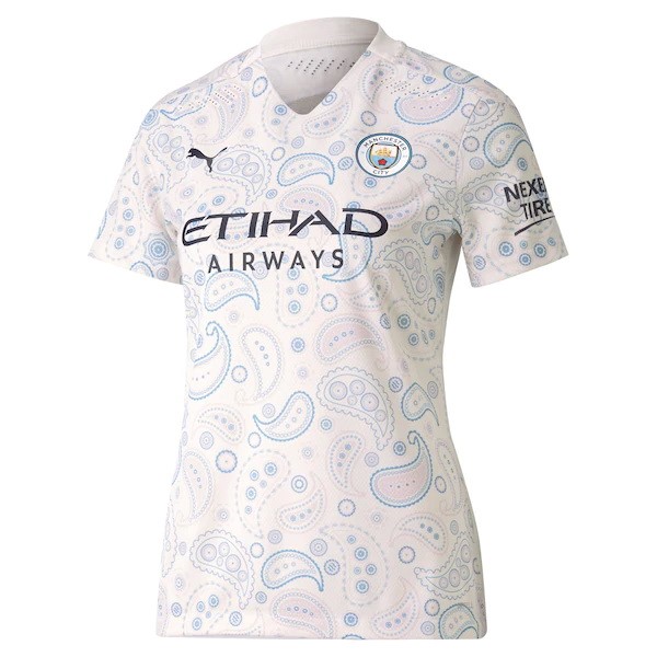 Maillot Football Manchester City Third Femme 2020-21 Blanc